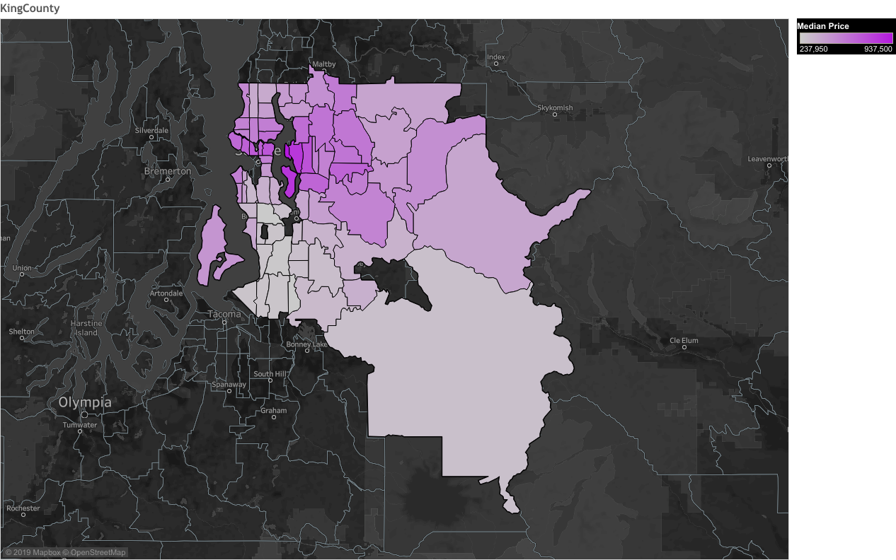 tableau zip codes and price